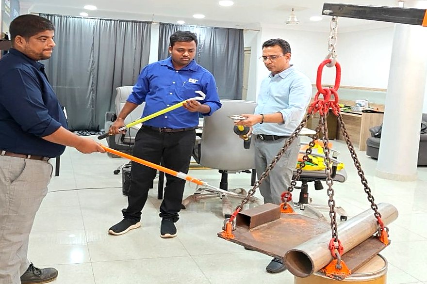 Suspended load — chain sling and load-control tool evaluation